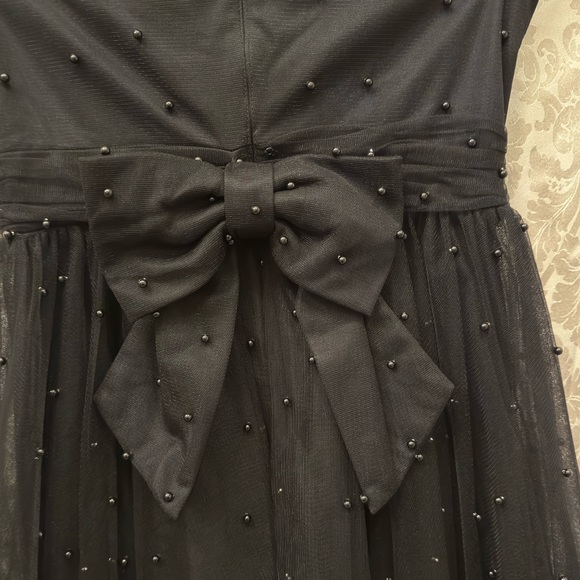 Betsey Johnson Women's Pearl Party Strapless Mini Ball Dress Black Pearls NWT - Picture 5 of 8